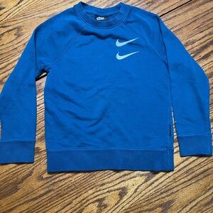 Nike Blue double swoosh Kids Sweatshirt M0060